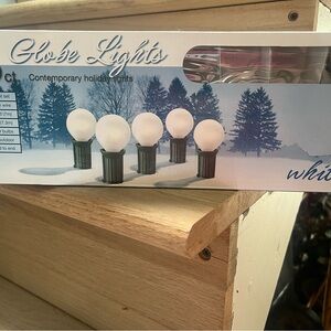 White Globe Lights Set